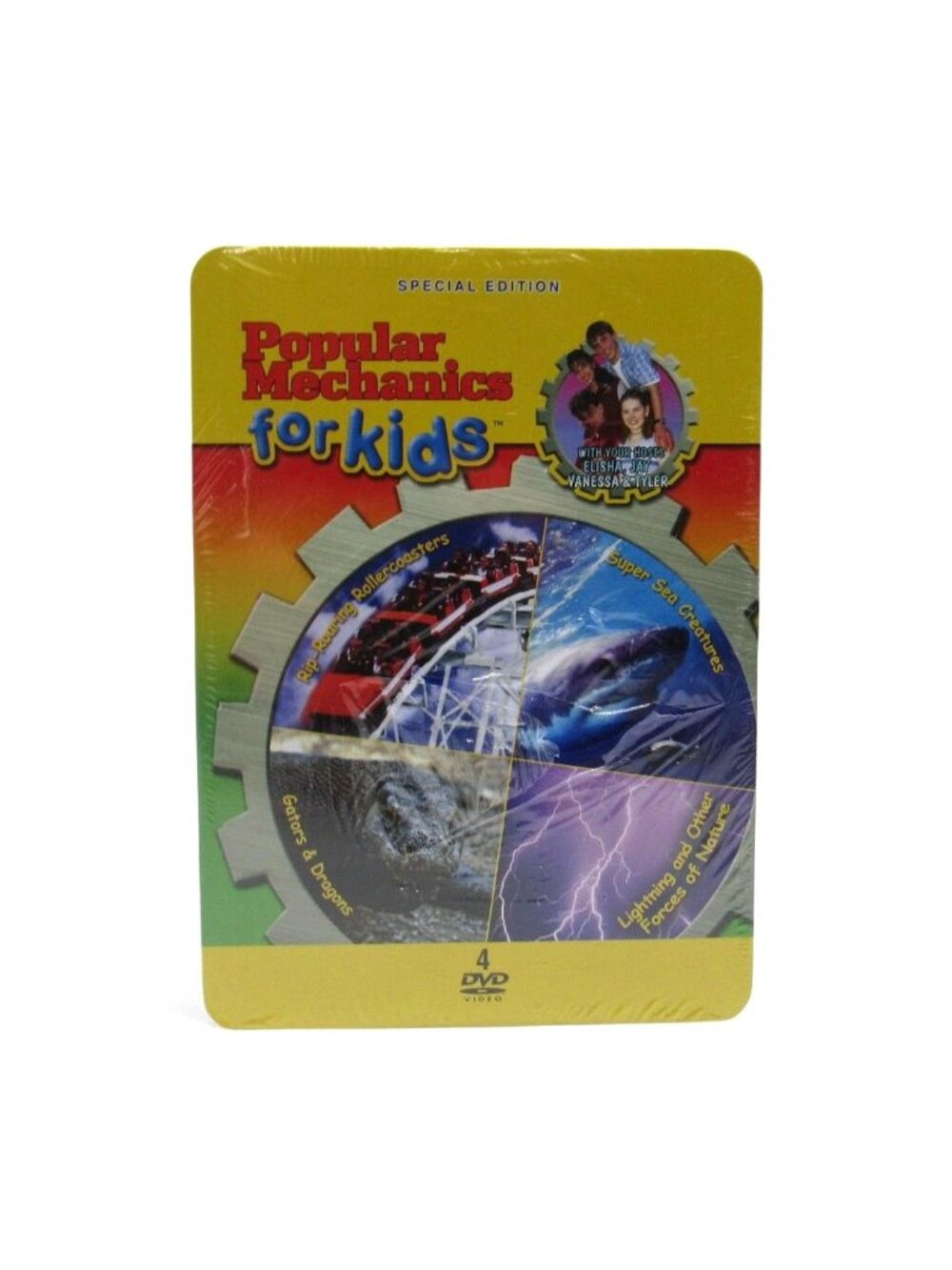 Popular Mechanics For Kids 2009 Special Edition 4-DVD Tin Set New